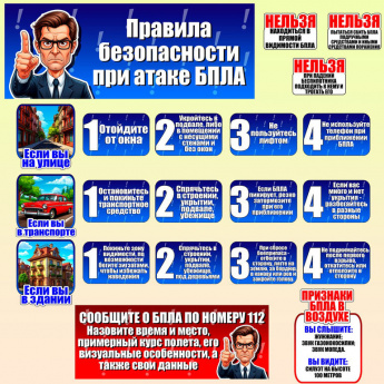 Правила безопасности при атаке БПЛА