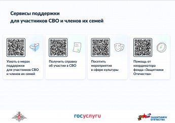 Сервисы для поддержки участников СВО